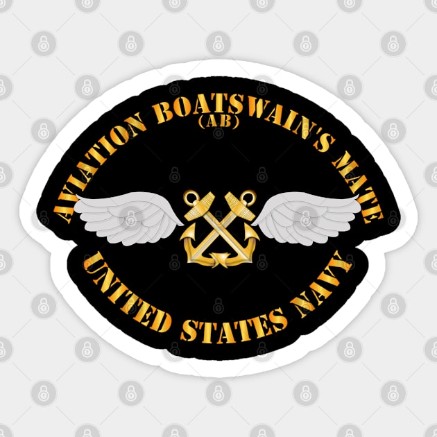 POCKET - Aviation Boatswain's Mate - Gold Anchor w Txt Sticker by twix123844